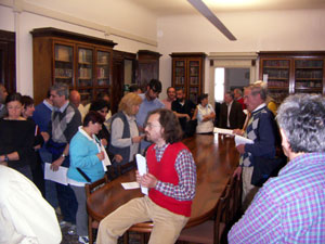 Momento di pausa nei lavori dell'8 BiblioCai a Trento il 6/06/2006
