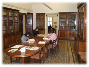 Biblioteca della montagna Sat, sala lettura